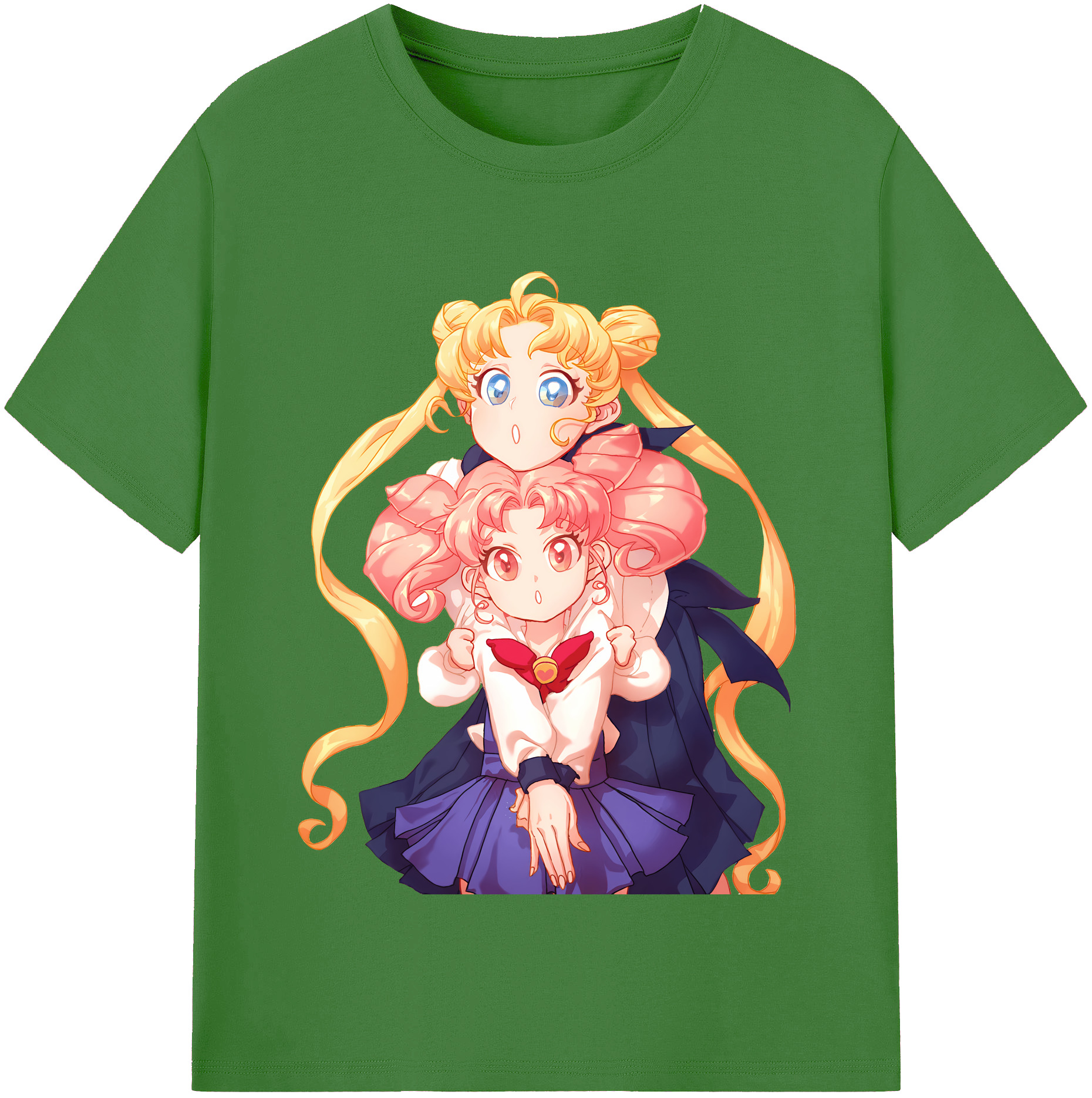 （画像用） 美少女戦士セーラームーン 愛野 美奈子 あいの みなこ Sailor Moon Aino Minako レディースカジュアルプリントTシャツ（綿100％）